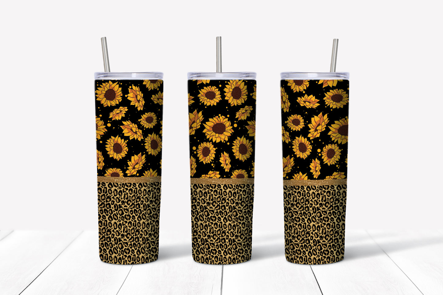 Leopard and Sunflower