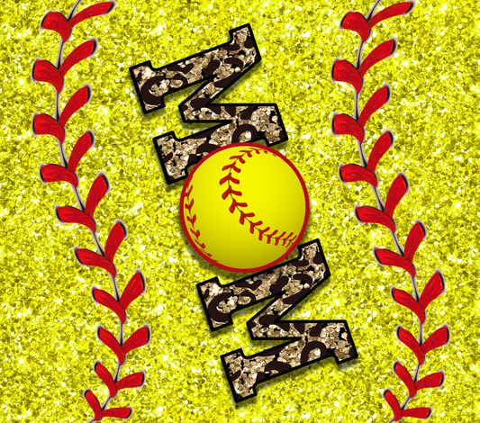 Softball Mom Glitter