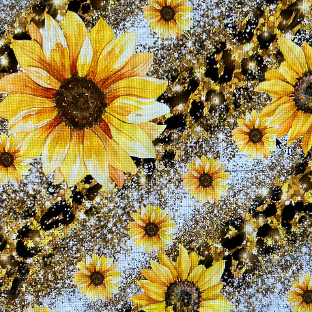 Sunflower leopard print cup